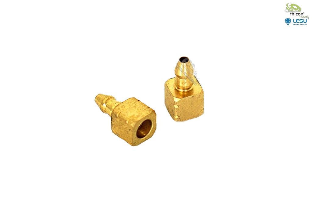 Hydraulic solder connection nipple brass straight 1 piece