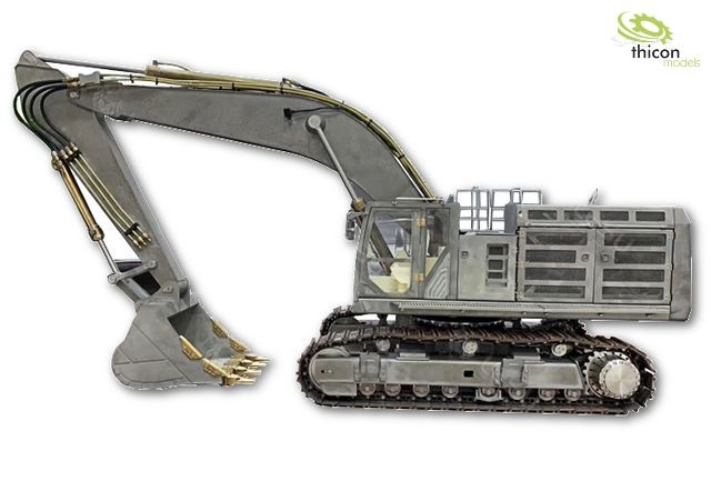 1:14 Crawler excavator 74t kit stainless steel incl. hydraul