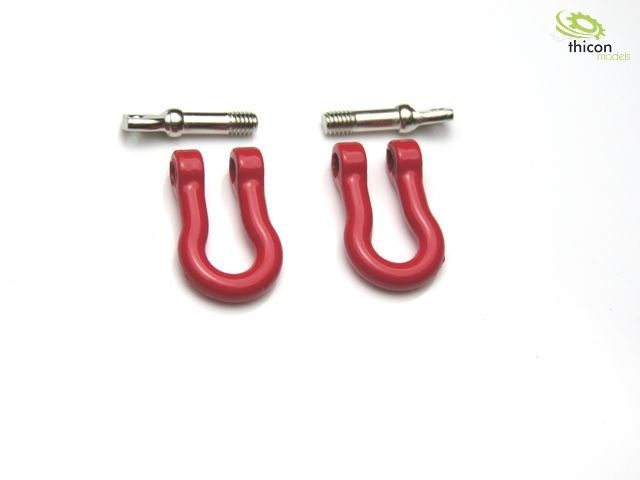1:14 / 1:10 Shackle metal red 2 pieces
