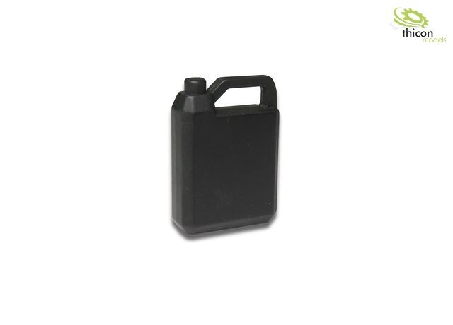 Oil canister 4L made of metal, black