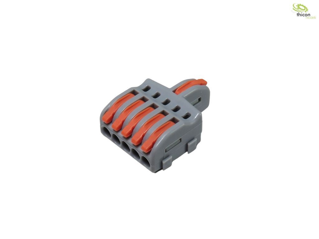 Stromverteiler-Anschlussklemme 1x 5pol. 0,08-4,0mm²