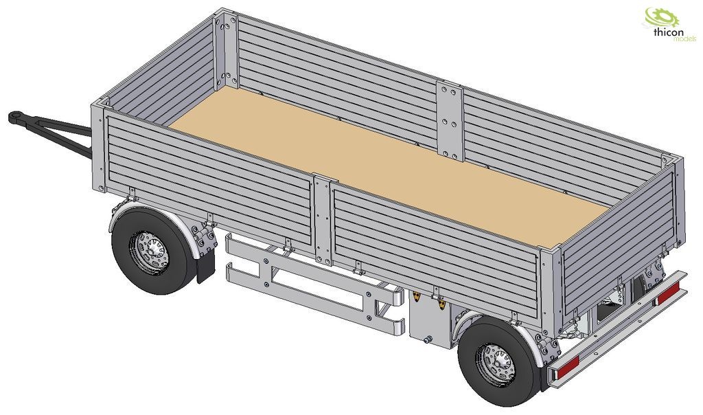 Baustoff-Anhänger Bausatz für TAMIYA