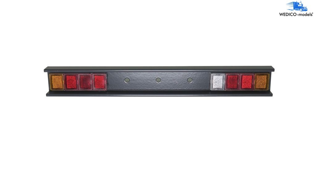 4-chamber rear lights with bumper gray RAL7024