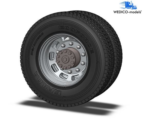 Tires, rims and axles - thicon-models