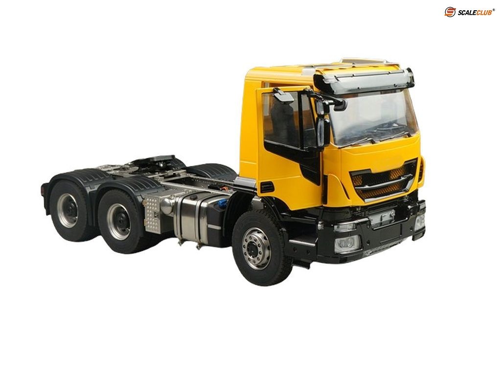 1:14 Stralis X-Way 6x6 tractor trailer yellow