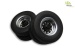 1:14 Low loader wheels with aluminum rims pair