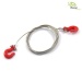 red powder coated Scale metal hook with steel cable