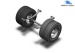 Rear axle for standard chassis twin tires